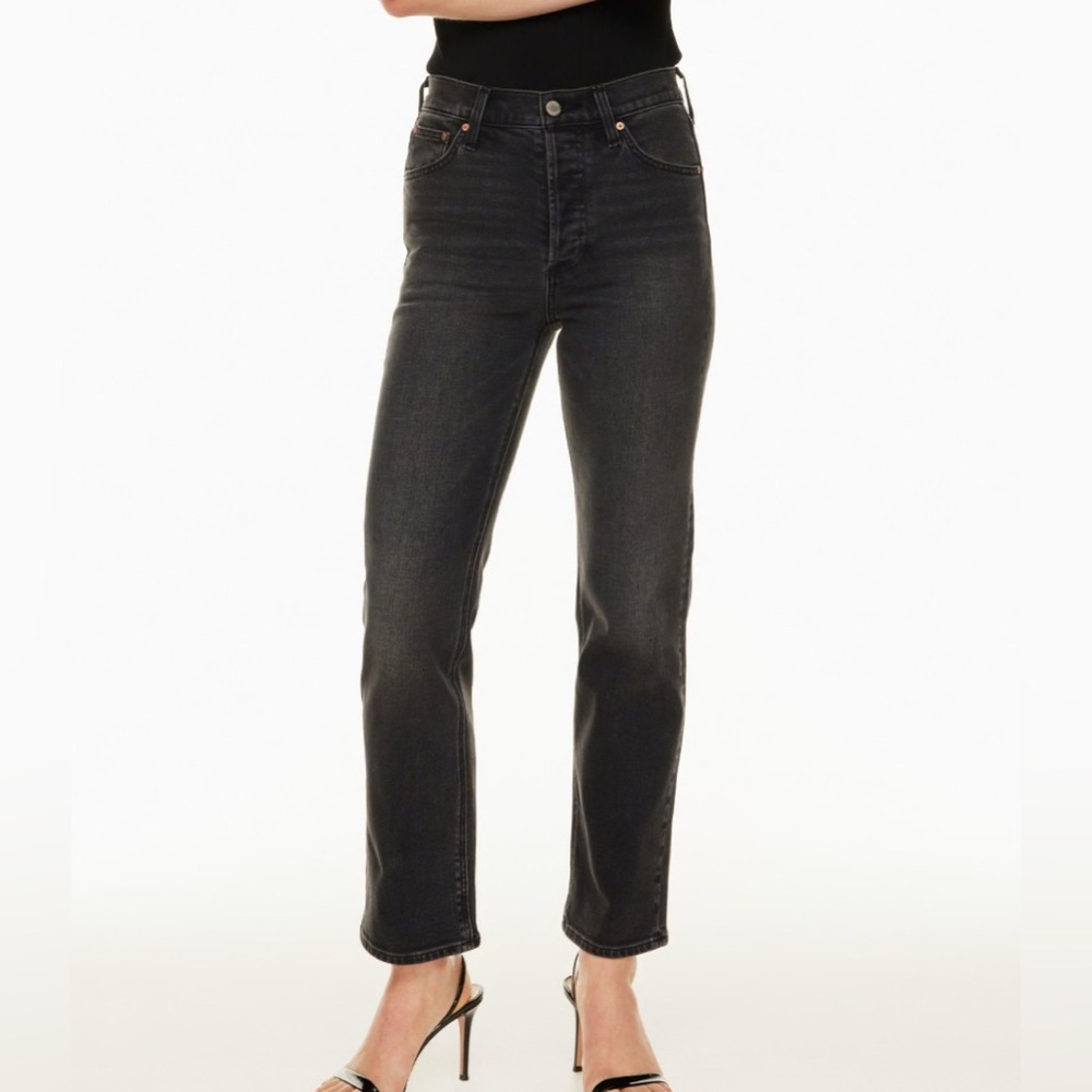 Denim Forum The Arlo High Rise Straight Size 25